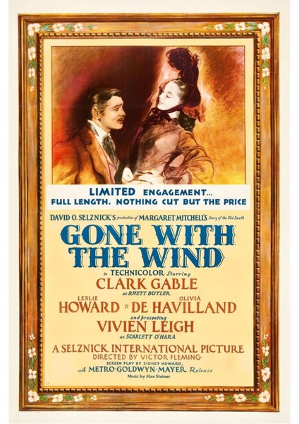 Gone With The Wind (1939) ( Folyo ) - Afiş - POSTER-3154 ( 50 cm x 70 cm )