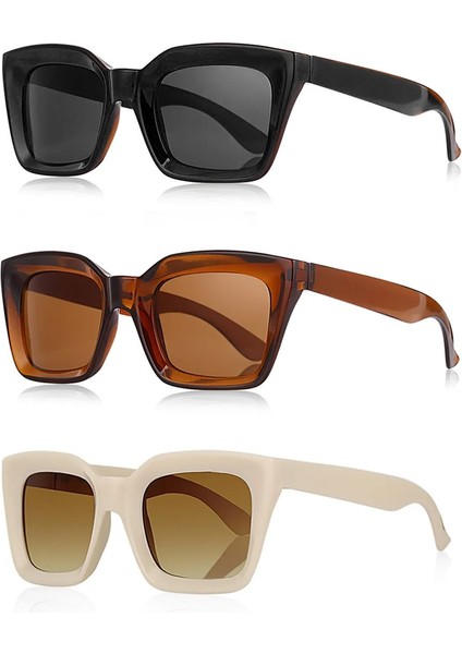 Unisex Güneş Gözlüğü 3'lü Fırsat Seti 1025