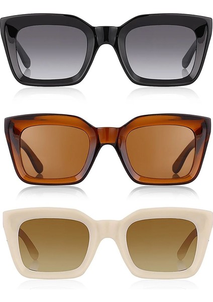 Unisex Güneş Gözlüğü 3'lü Fırsat Seti 1025 fiyatları