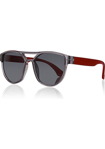 Çocuk Güneş Gözlüğü Füme Çerçeve Bordo Sap 4013