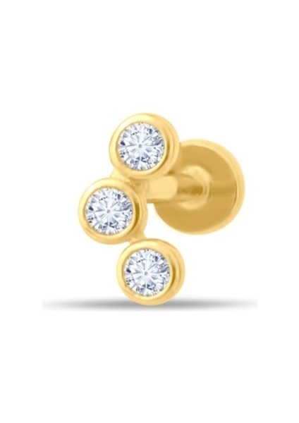 Altın Taşlı Tragus Piercing