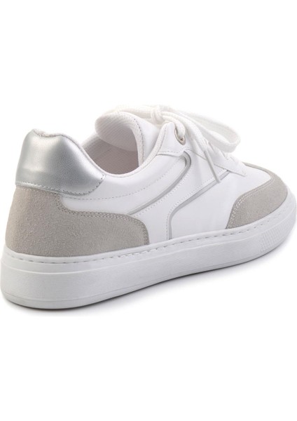 Gri Beyaz Süet Kadın Sneaker K01344302202 modelleri