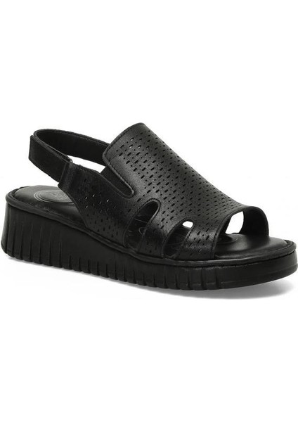 166225 Ortopedik 5 Nokta Kadın Deri Sandalet