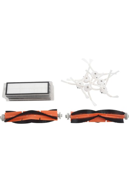 6 x Yan Fırça + 4 x Hepa Filtre + 2 x Ana Fırça Xiaomi Vakum 2 Roborock S50 Mi Robotlu Süpürge Parçaları Aksesuarı (Yurt Dışından)