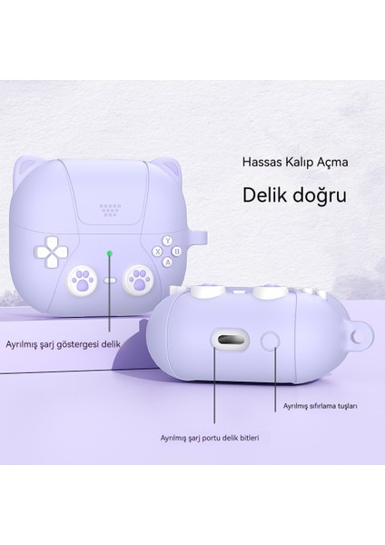 Yaratıcı Sevimli Kedi Oyun Makinesi Için Galaxy Buds3/3pro Bluetooth Kulaklık Seti (Yurt Dışından) fiyatları