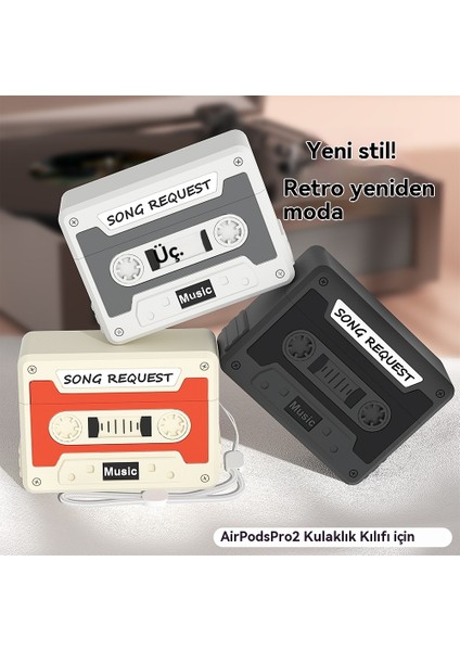 Sevimli Silikon Ins Vintage Bant Şekli Için Airpods Pro/pro2 Kulaklık Seti (Yurt Dışından) fırsatları