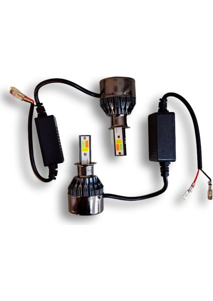 F30 3 Renk H3 LED Xenon Pembe Buz Mavi Beyaz (Çakarlı) 12V 15000 Lümen modelleri