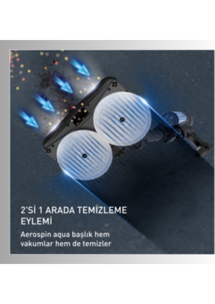 Aqua Aerospin Şarjlı Dikey Süpürge indirimleri