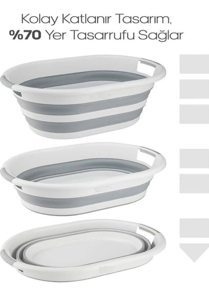 3 Aşamalı Katlanılabilir Sele Sepet Oyuncak Sepeti Çamaşır Sepeti indirimleri