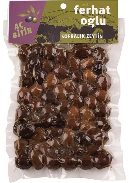 Siyah Çevirme Zeytin Kekikli 200 gr - Vakumlu Paket