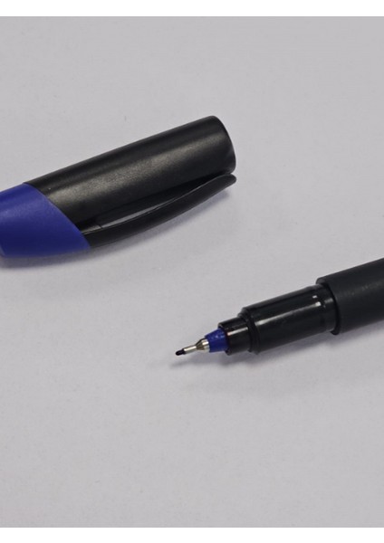 Bitki Etiketi 1,5*12,5cm Beyaz (100 Adet) ve Mavi Asetatlı Kalem Takım