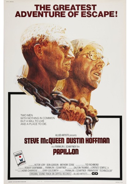 Papillon (1973) ( Folyo ) - Afiş - POSTER-4976 ( 50 cm x 70 cm )