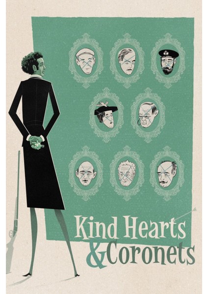 Kind Hearts And Coronets (1949) 1 ( Folyo ) - Afiş - POSTER-4156 ( 50 cm x 70 cm )