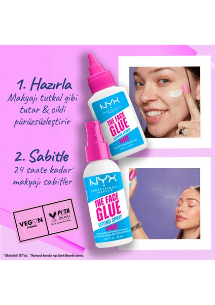 Face Glue Primer Mini Nemlendirici Makyaj Bazı