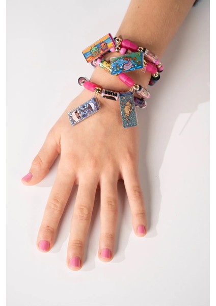 Sticki Rols Bant Kapsülü 320 Stickerlı Bileklik Çıkartmalı Etiket