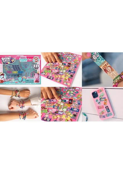 Sticki Rols Bant Kapsülü 320 Stickerlı Bileklik Çıkartmalı Etiket modelleri