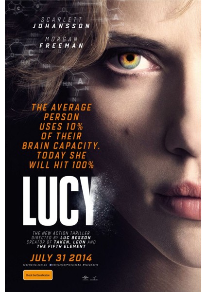 Lucy (2014) ( Folyo ) - Afiş - POSTER-4409 ( 50 cm x 70 cm )