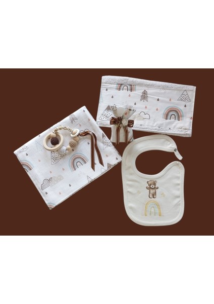 Hoşgeldin Bebek, Unisex, Yenidoğan Bebek Örgü Dondurma-Çıngırak Hediye Seti indirimleri