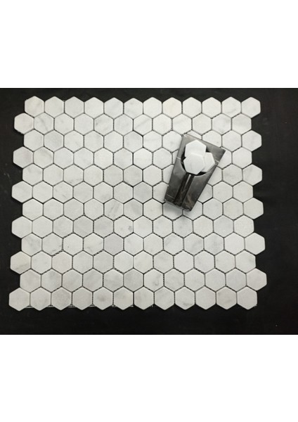 2 Inch Hexagon Mugla Beyazı Eskitme Mozaik fırsatları