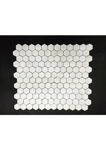 2 Inch Hexagon Mugla Beyazı Eskitme Mozaik indirimleri