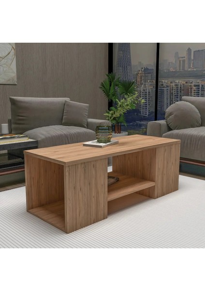 Modern Orta Sehpa 3'lü Salon Sehpası Zigon Sehpa