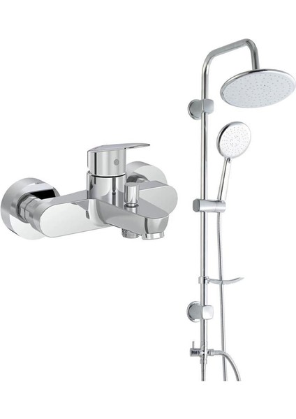 Flow Round Banyo Bataryası + Duxxa Bolero Duş Sistemi Set