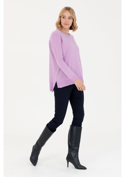 Kadın Uzun Kollu Triko Kazak