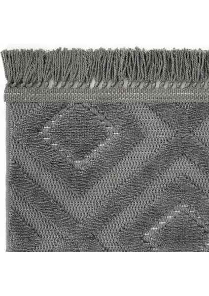 Stone 1089 Antrasit Kaymaz Taban Koridor Halı Kesme Yolluk Mutfak Halı Modern Salon Halısı modelleri