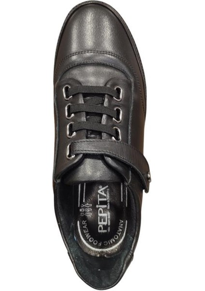 9923 Ortopedik Hafif Dolgu Cırtlı Deri Kadın Ayakkabı indirimleri