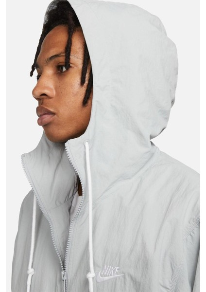 Club Woven Men's Full Zip Jacket Erkek Dokuma Spor Ceket Gri fırsatları