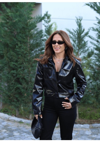 Deri Cepli Ceket modelleri