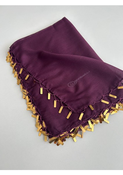 El Emeği Pul Oyası Yazma Tülbent Yemeni El Işi 100X100 cm