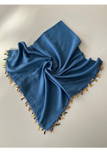 El Emeği Pul Oyası Yazma Tülbent Yemeni El Işi 100X100 cm