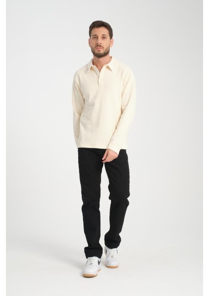 %100 Pamuk Uzun Kollu Erkek Sweatshirt - Konforlu ve Şık fiyatları