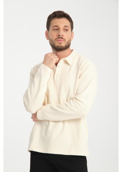 %100 Pamuk Uzun Kollu Erkek Sweatshirt - Konforlu ve Şık indirimleri
