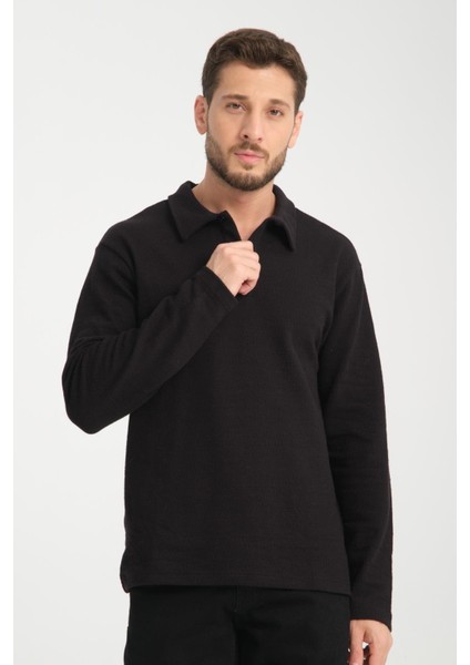 %100 Pamuk Uzun Kollu Erkek Sweatshirt - Konforlu ve Şık indirimleri