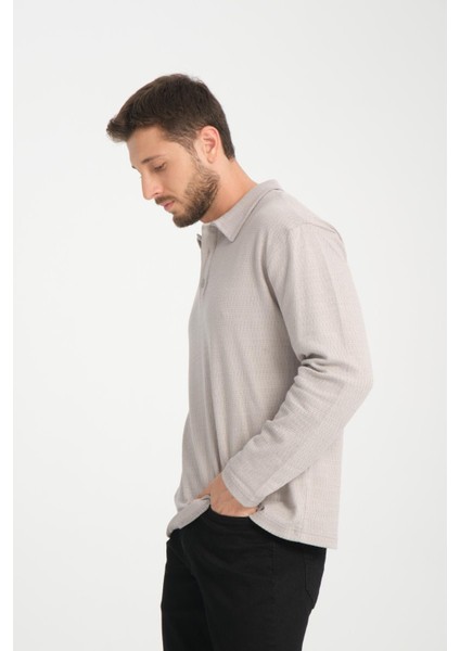 %100 Pamuk Uzun Kollu Erkek Sweatshirt - Konforlu ve Şık fırsatları