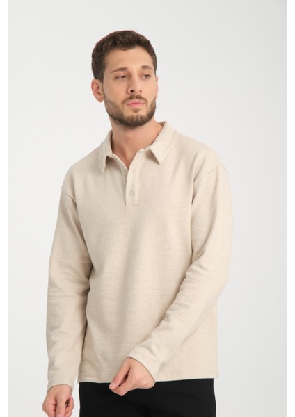 %100 Pamuk Uzun Kollu Erkek Sweatshirt - Konforlu ve Şık