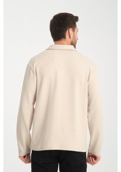 %100 Pamuk Uzun Kollu Erkek Sweatshirt - Konforlu ve Şık
