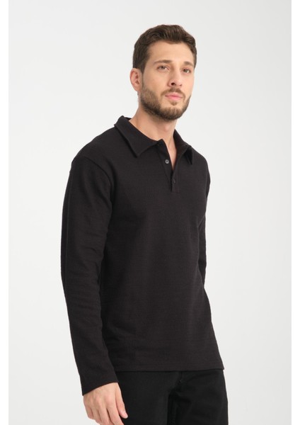 %100 Pamuk Uzun Kollu Erkek Sweatshirt - Konforlu ve Şık