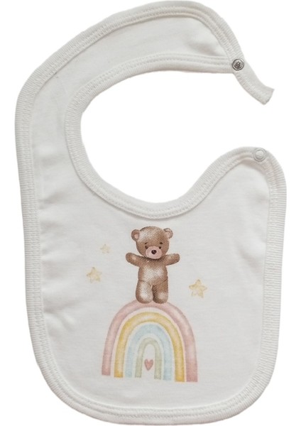 Hoşgeldin Bebek, Unisex, Yenidoğan Bebek Isimli Emzik Askısı, Ayıcık Baskılı Bady Önlük Hediye Seti fiyatları