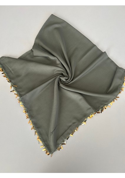 El Emeği Pul Oyası Yazma Tülbent Yemeni El Işi 100X100 cm