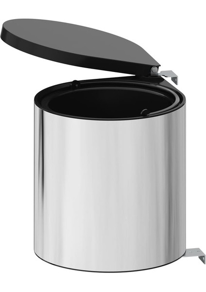 Paslanmaz Çelik Çöp Kovası Otomatik Kapak 10 Litre (S-2253-SS)