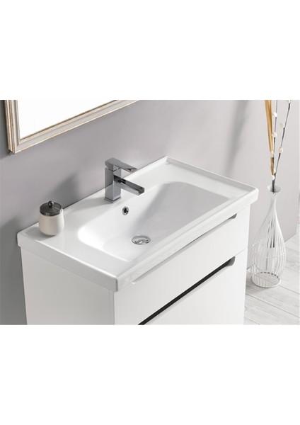 Cerastyle 60X45 cm Frame Etajerli Lavabo (TURKUAZ.031000-U)