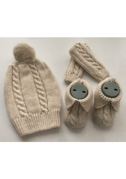 Hoşgeldin Bebek, Unısex Yenidoğan Bebek, Bere-Patik-Yelek Hediye Seti modelleri