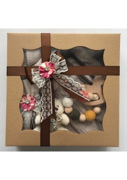 Hoşgeldin Bebek, Unısex Yenidoğan Bebek, Bere-Patik-Yelek Hediye Seti indirimleri