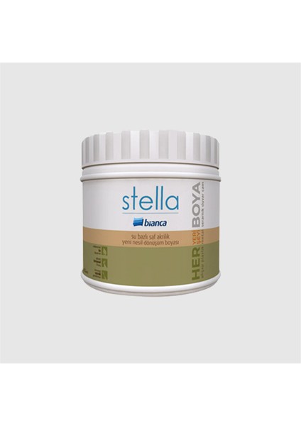 Antik Beyaz 500 Ml. Stella Su Bazlı Saf Akrilik Boya (611G_1020_0.50)