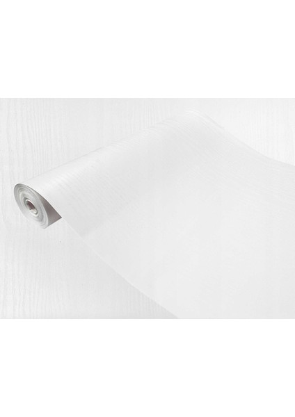 177-8166 Kendinden Yapışkanlı Mat Beyaz Ahşap Desen Folyo ( 67 cm x 1 mt )