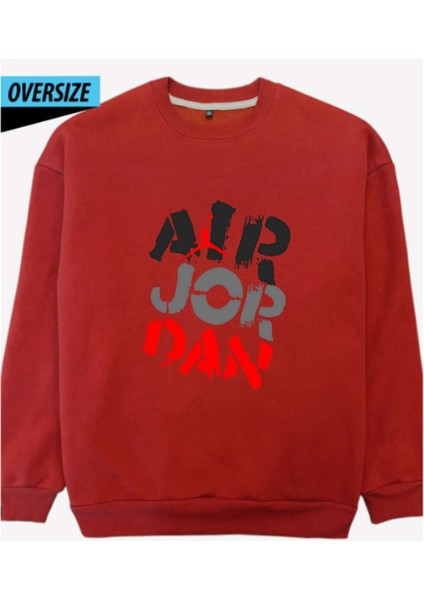Blaze & Zane: Cesur ve Sınır Tanımaz! Oversize Sweatshirt Kırmızı