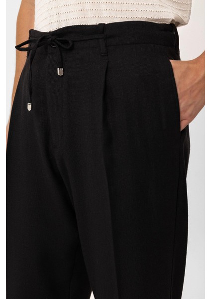 Siyah Jogger Relaxed Fit Erkek Pantolon fırsatları